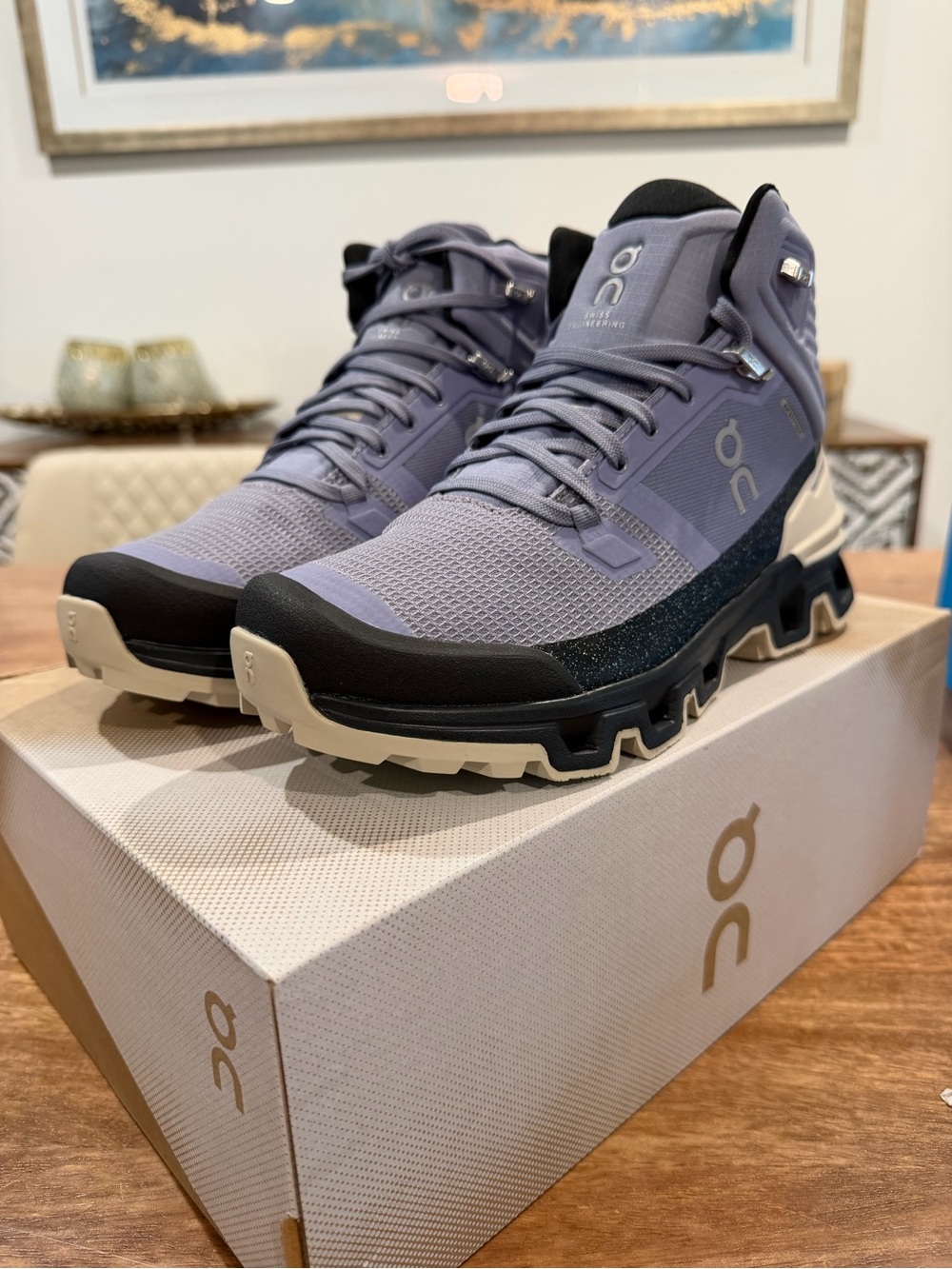 On Cloudrock 2 WP Boot - Feather/Black- Size 7W BNIB